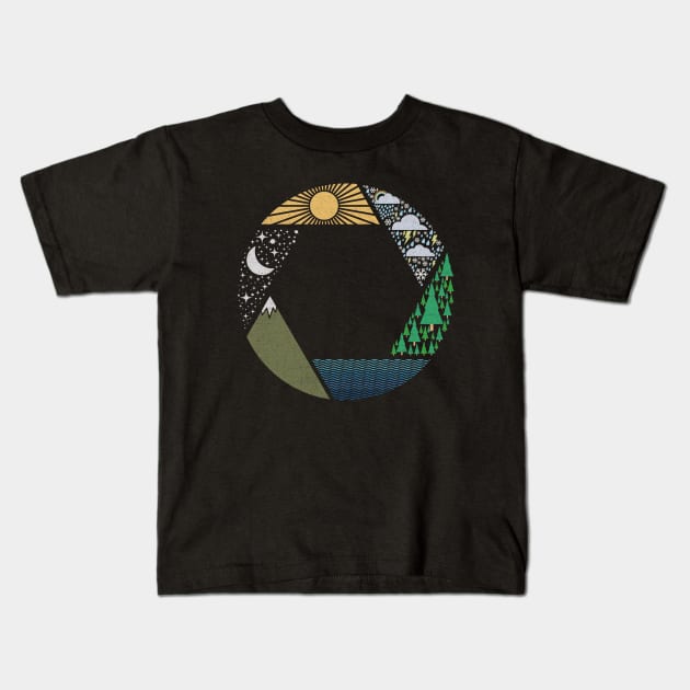 Captured By Nature Kids T-Shirt by shadyjibes